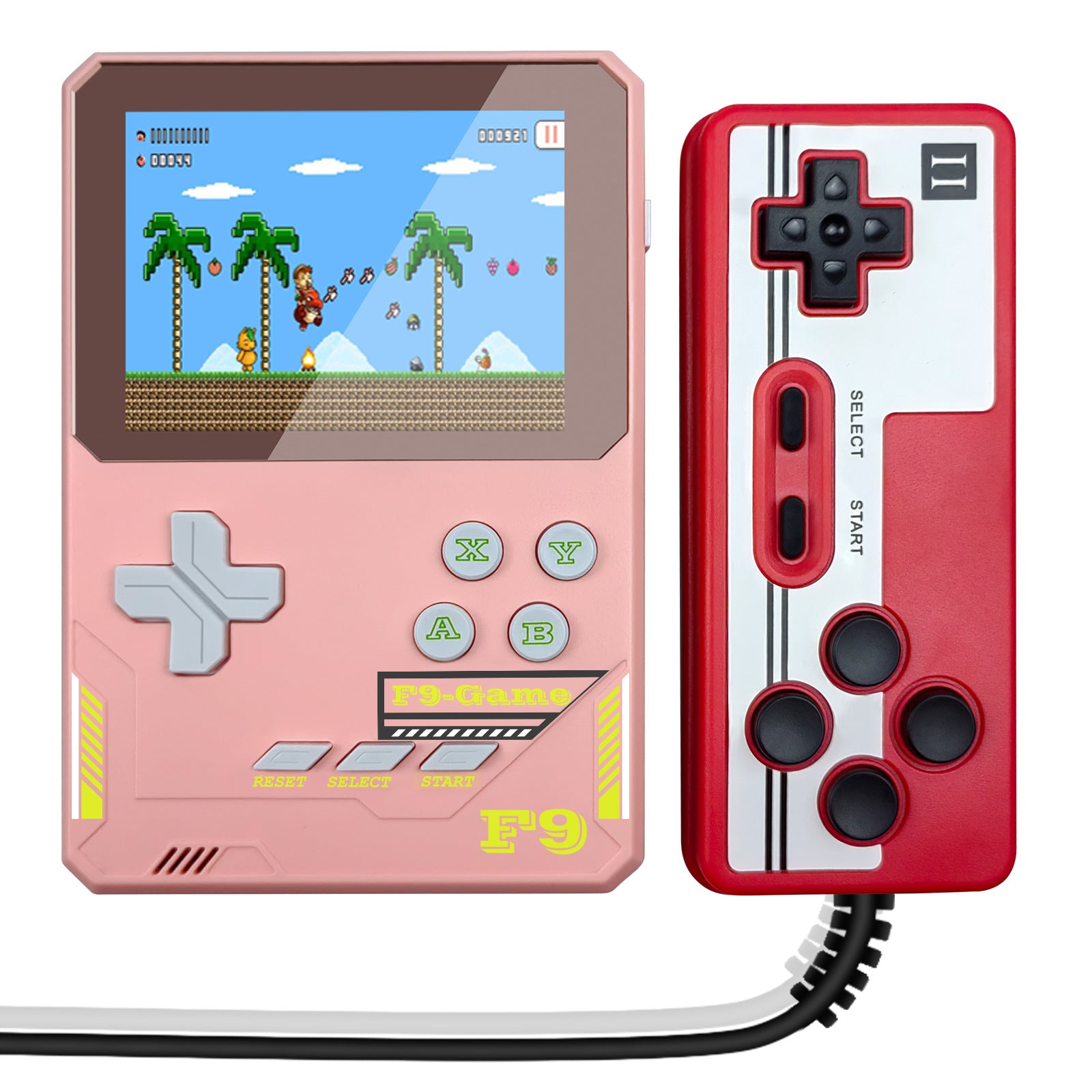 F9 Kids Handheld Game Console 3.5-Inch LCD Screen Retro Handheld Video Game Gift Supports Two Players F9 Kids Handheld Game Console 3.5-Inch LCD Screen Retro Handheld Video Game Gift Supports Two Players